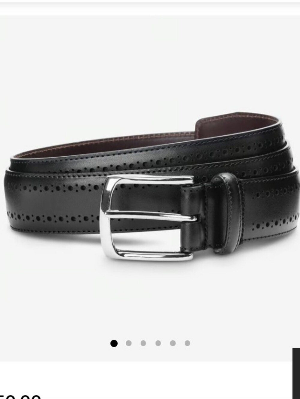 Allen Edmonds - Black Leather Manistee Dress Belt